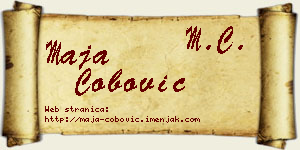 Maja Čobović vizit kartica